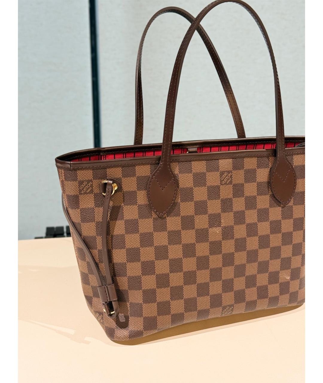 LOUIS VUITTON Коричневая сумка тоут, фото 5