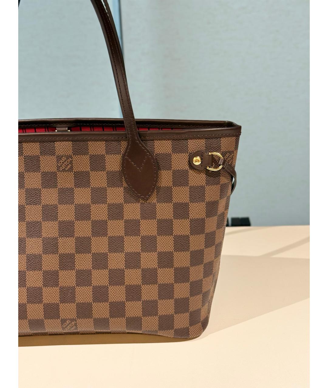 LOUIS VUITTON Коричневая сумка тоут, фото 6