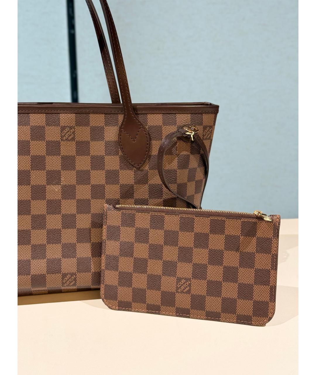 LOUIS VUITTON Коричневая сумка тоут, фото 3