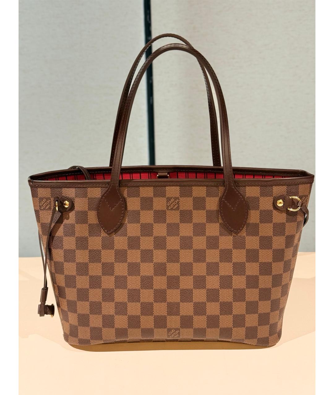 LOUIS VUITTON Коричневая сумка тоут, фото 9