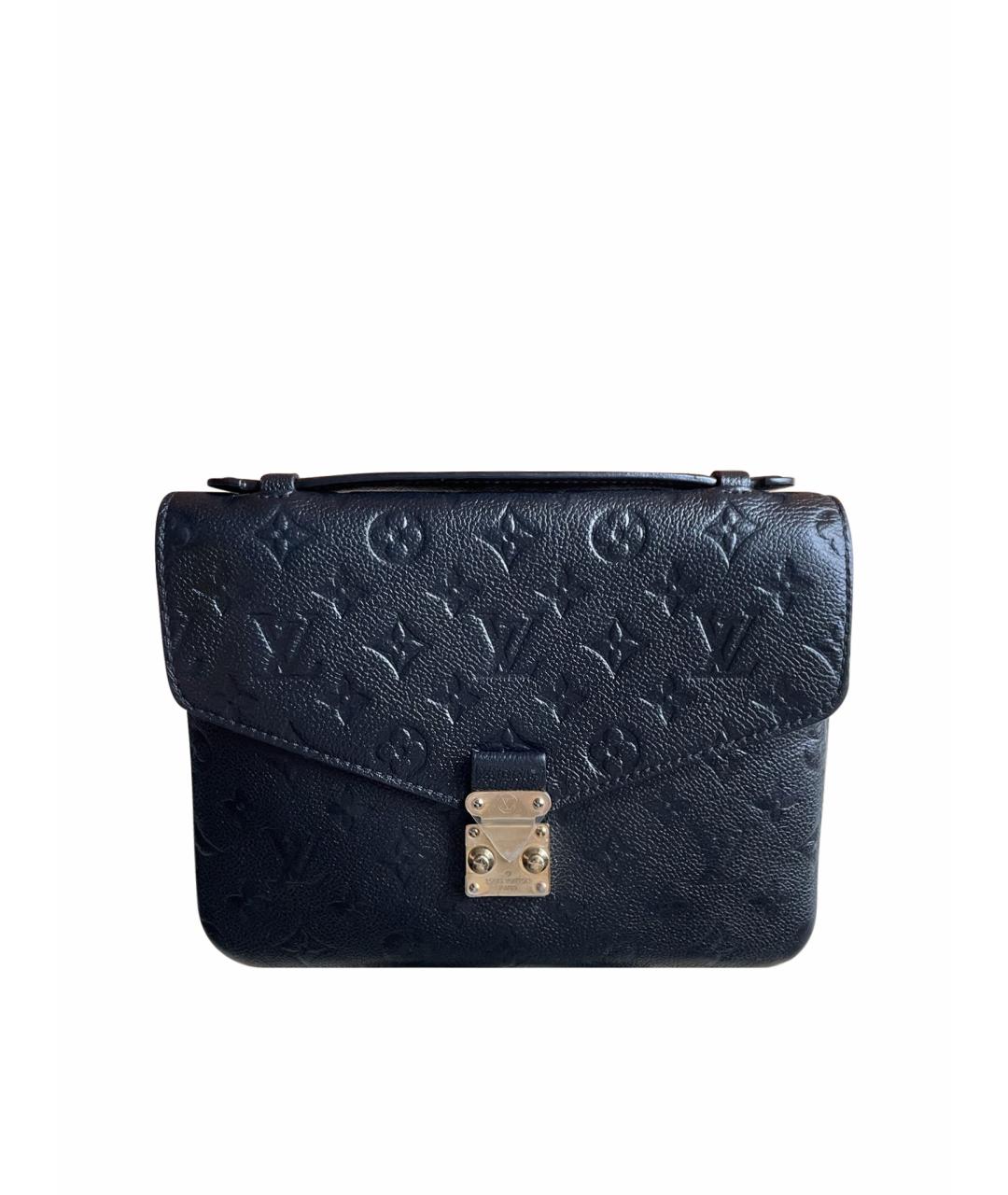LOUIS VUITTON Черная кожаная сумка через плечо, фото 1