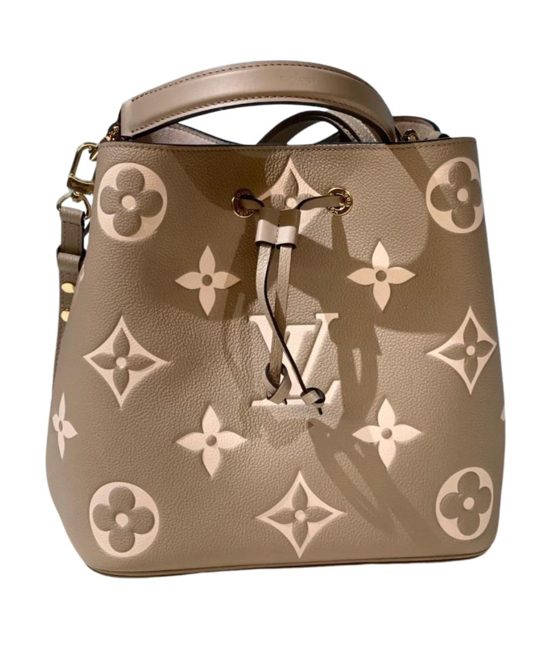 LOUIS VUITTON Серая кожаная сумка через плечо, фото 1