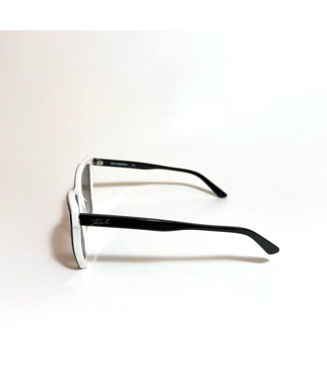 KARL LAGERFELD Черные пластиковые солнцезащитные очки, фото 3