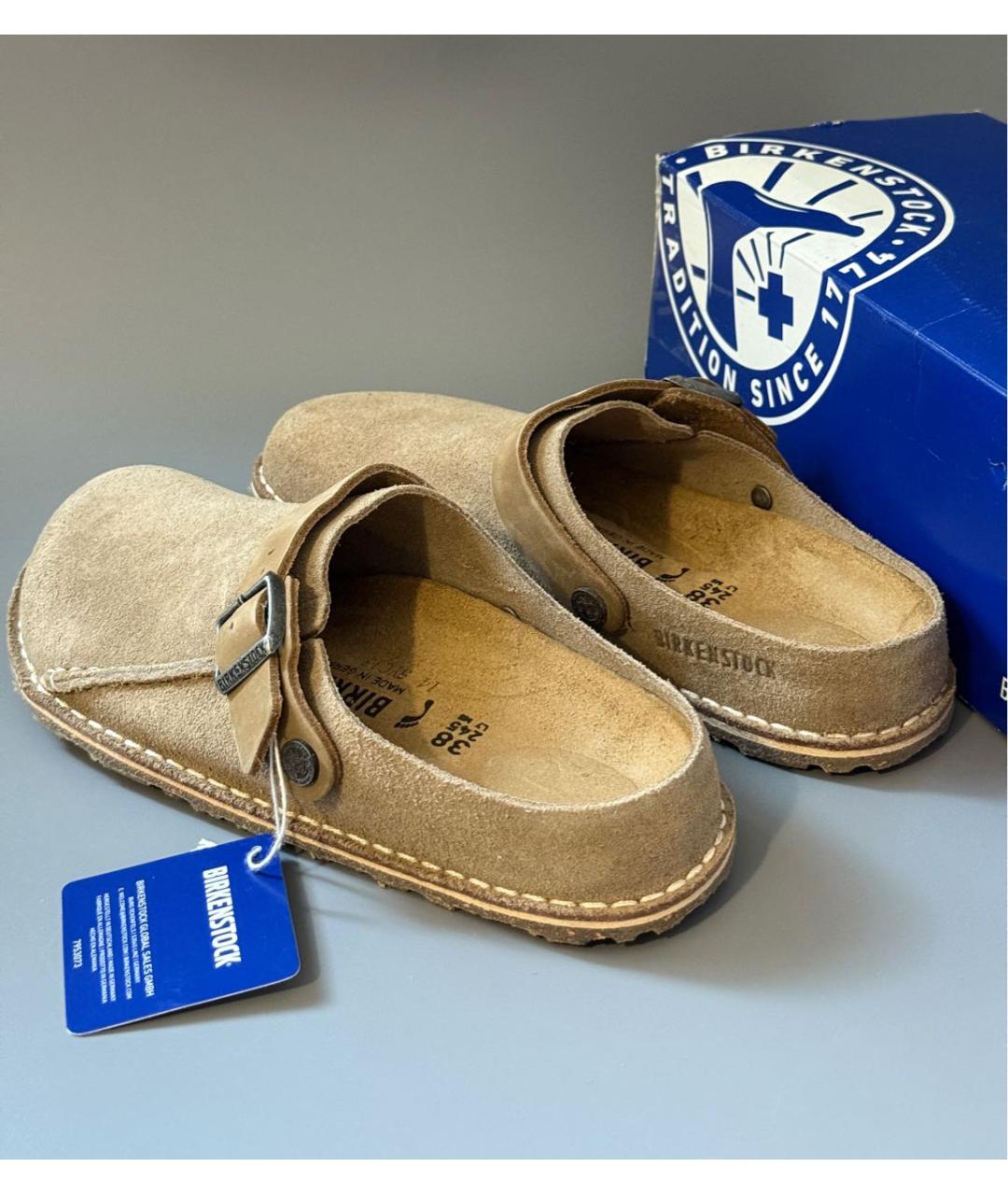 BIRKENSTOCK Замшевые сабо, фото 5