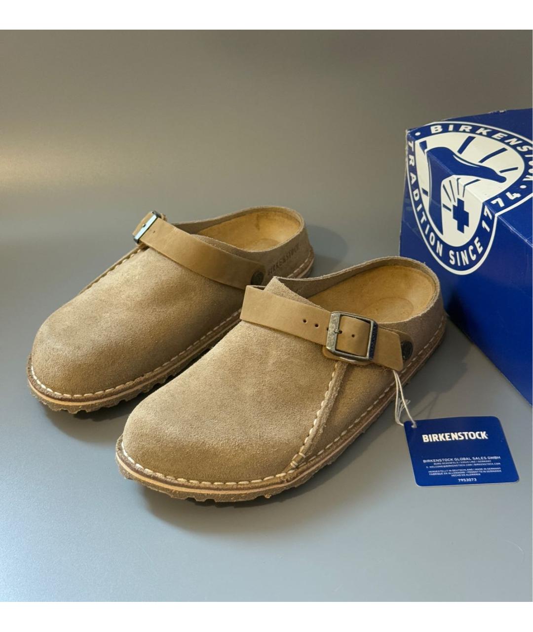 BIRKENSTOCK Замшевые сабо, фото 2