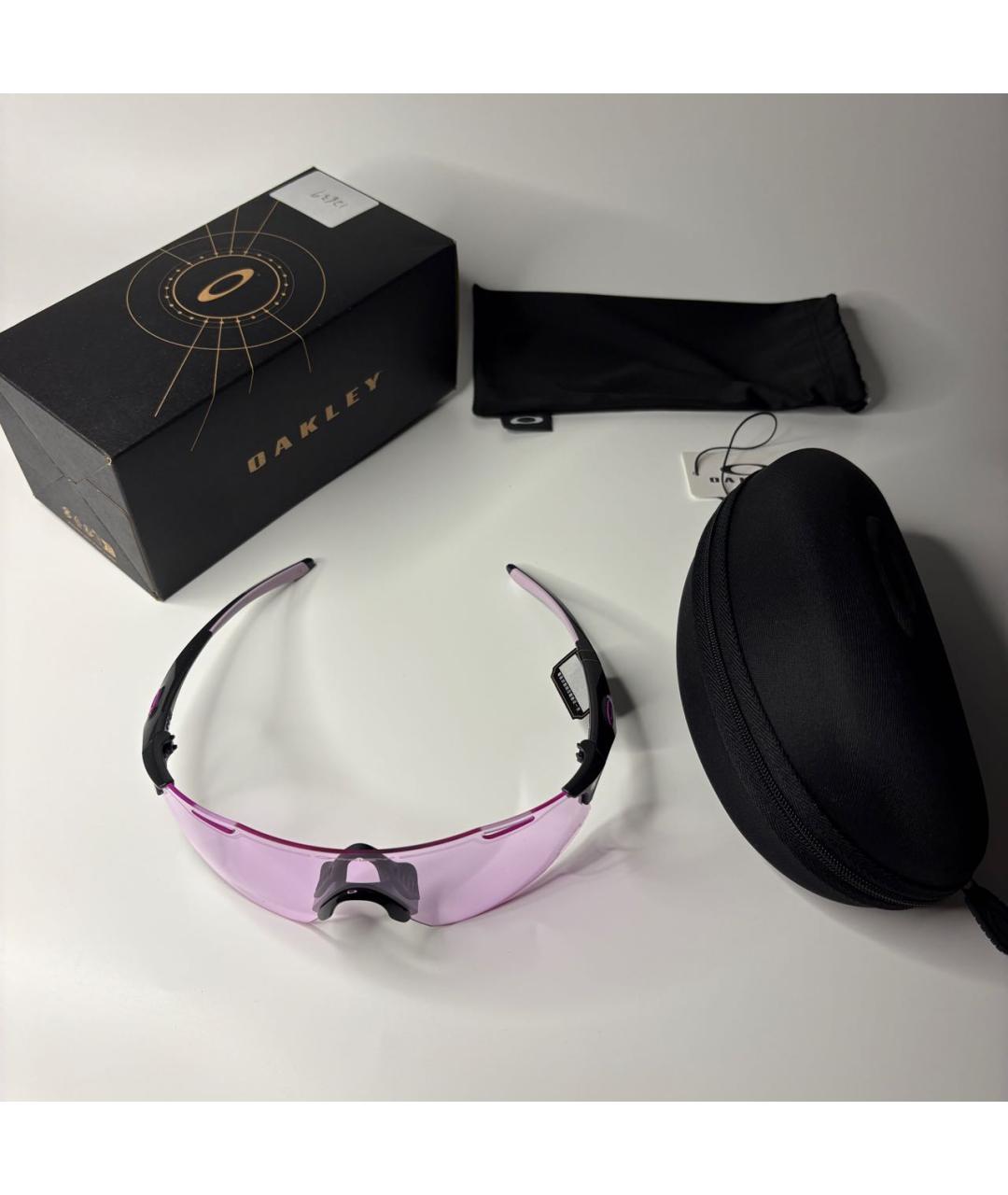 OAKLEY Розовые пластиковые солнцезащитные очки, фото 5