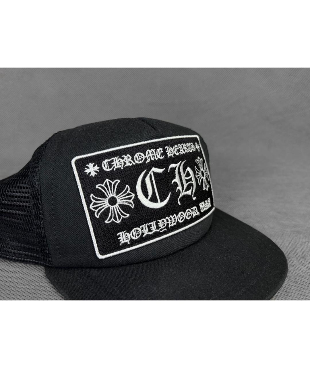 CHROME HEARTS Черная хлопковая кепка/бейсболка, фото 4