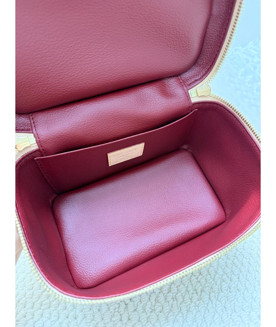 LOUIS VUITTON Хаки кожаная сумка тоут, фото 8