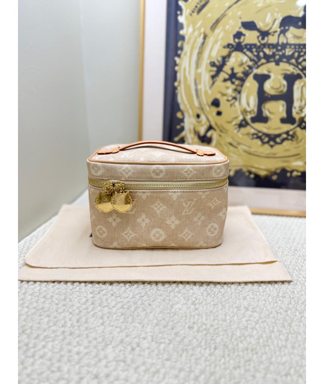 LOUIS VUITTON Хаки кожаная сумка тоут, фото 2