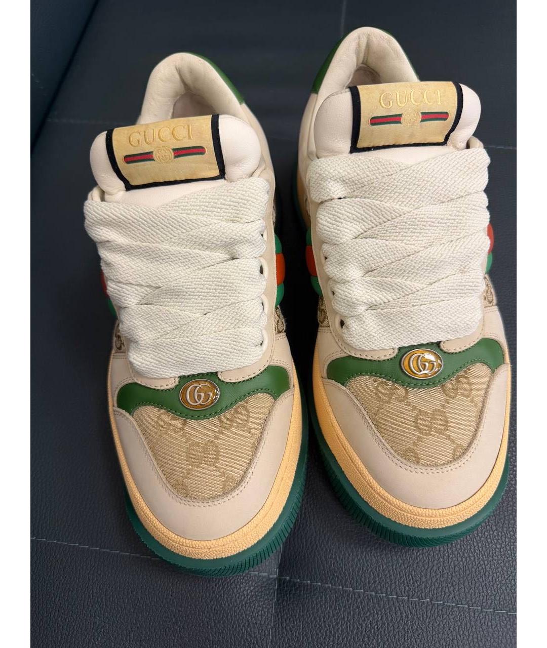 GUCCI Кожаные кеды, фото 5