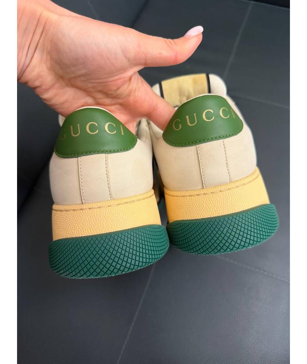 GUCCI Кожаные кеды, фото 4