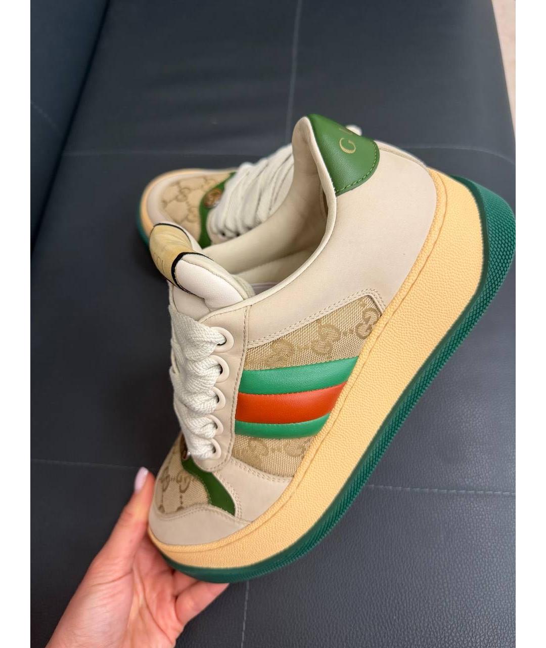 GUCCI Кожаные кеды, фото 3