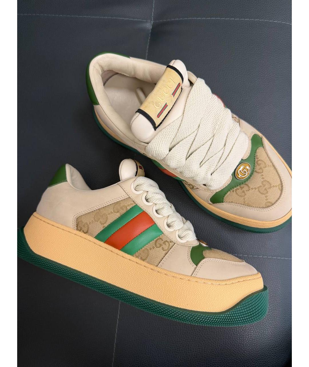 GUCCI Кожаные кеды, фото 2