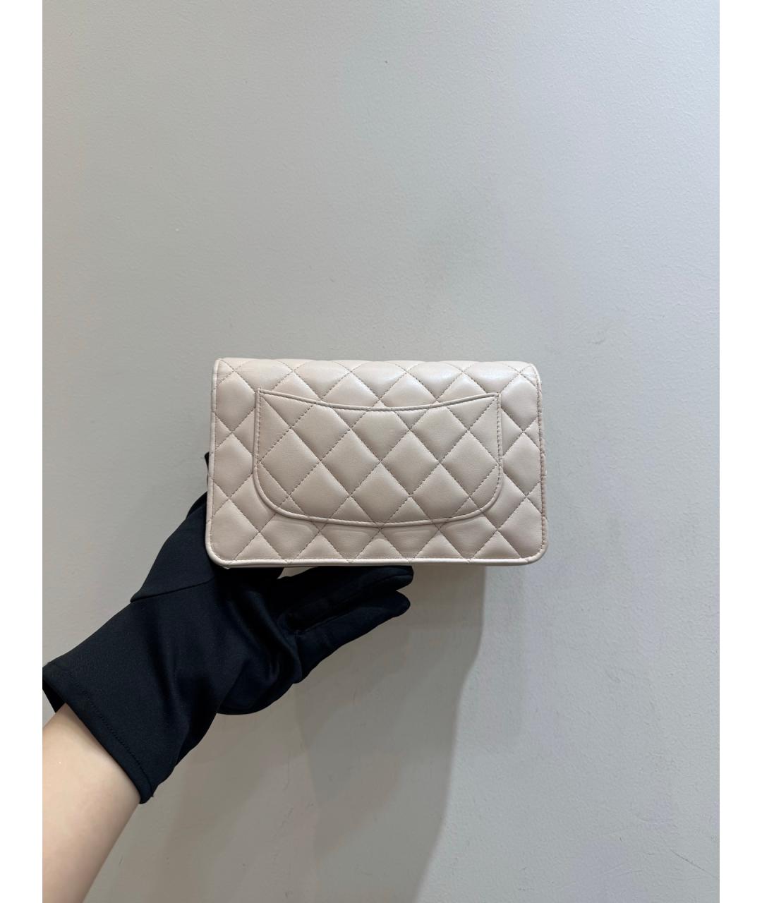CHANEL Розовая кожаная сумка через плечо, фото 4