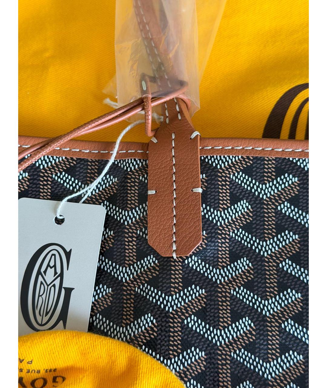 GOYARD Черная сумка тоут, фото 3