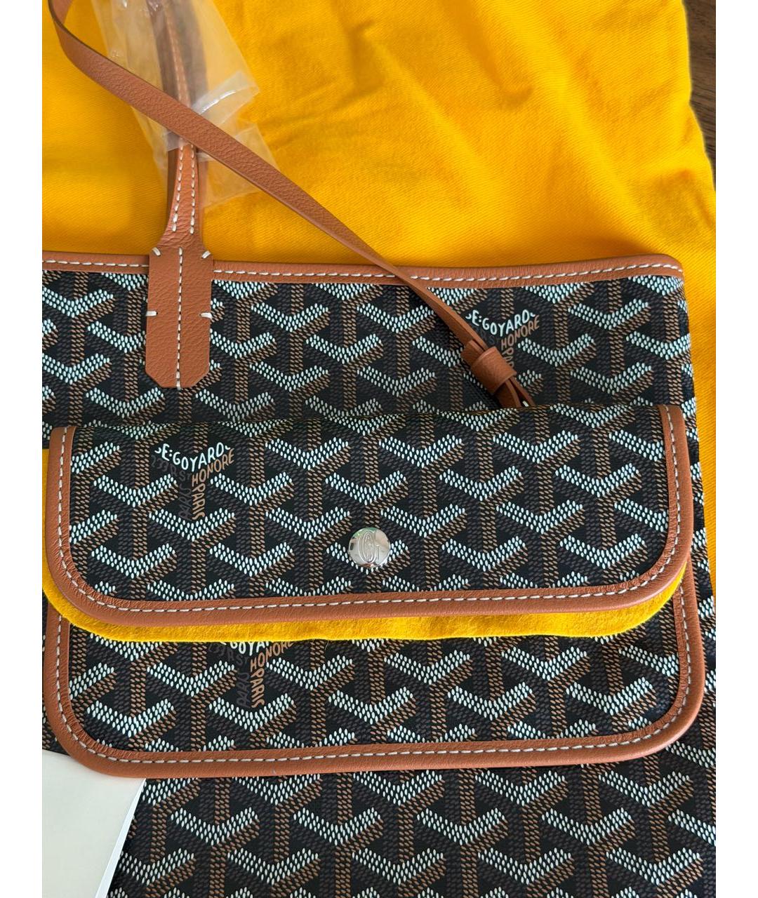 GOYARD Черная сумка тоут, фото 2