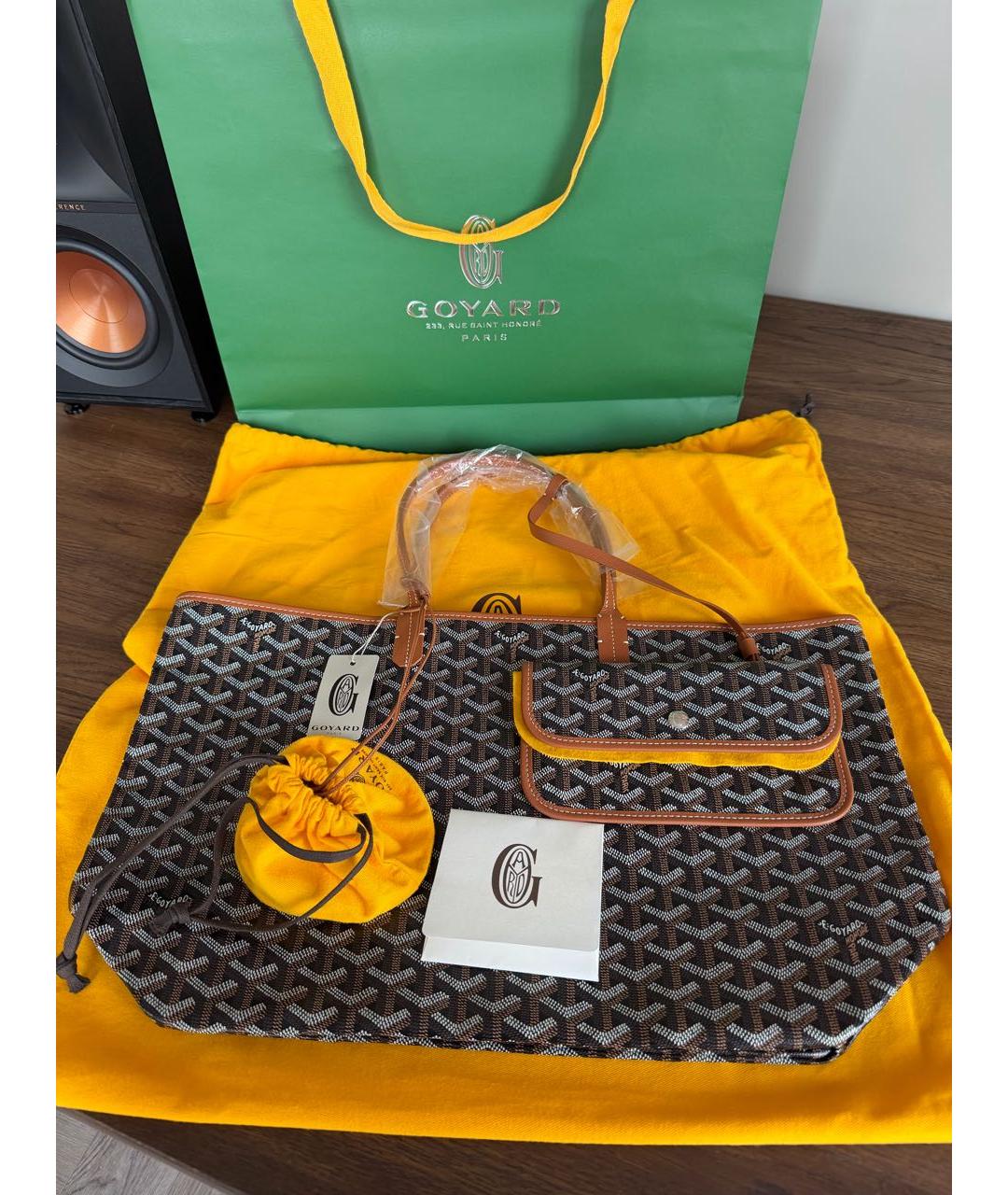 GOYARD Черная сумка тоут, фото 6