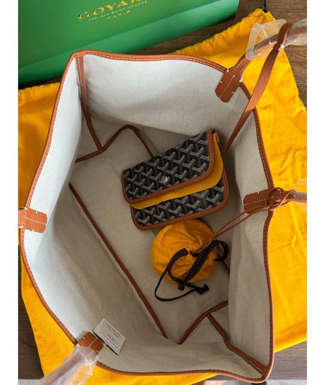 GOYARD Черная сумка тоут, фото 4