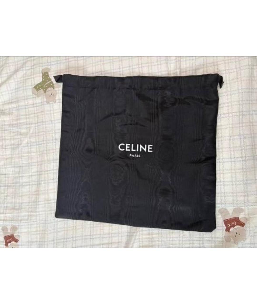 CELINE Черная кожаная сумка через плечо, фото 8