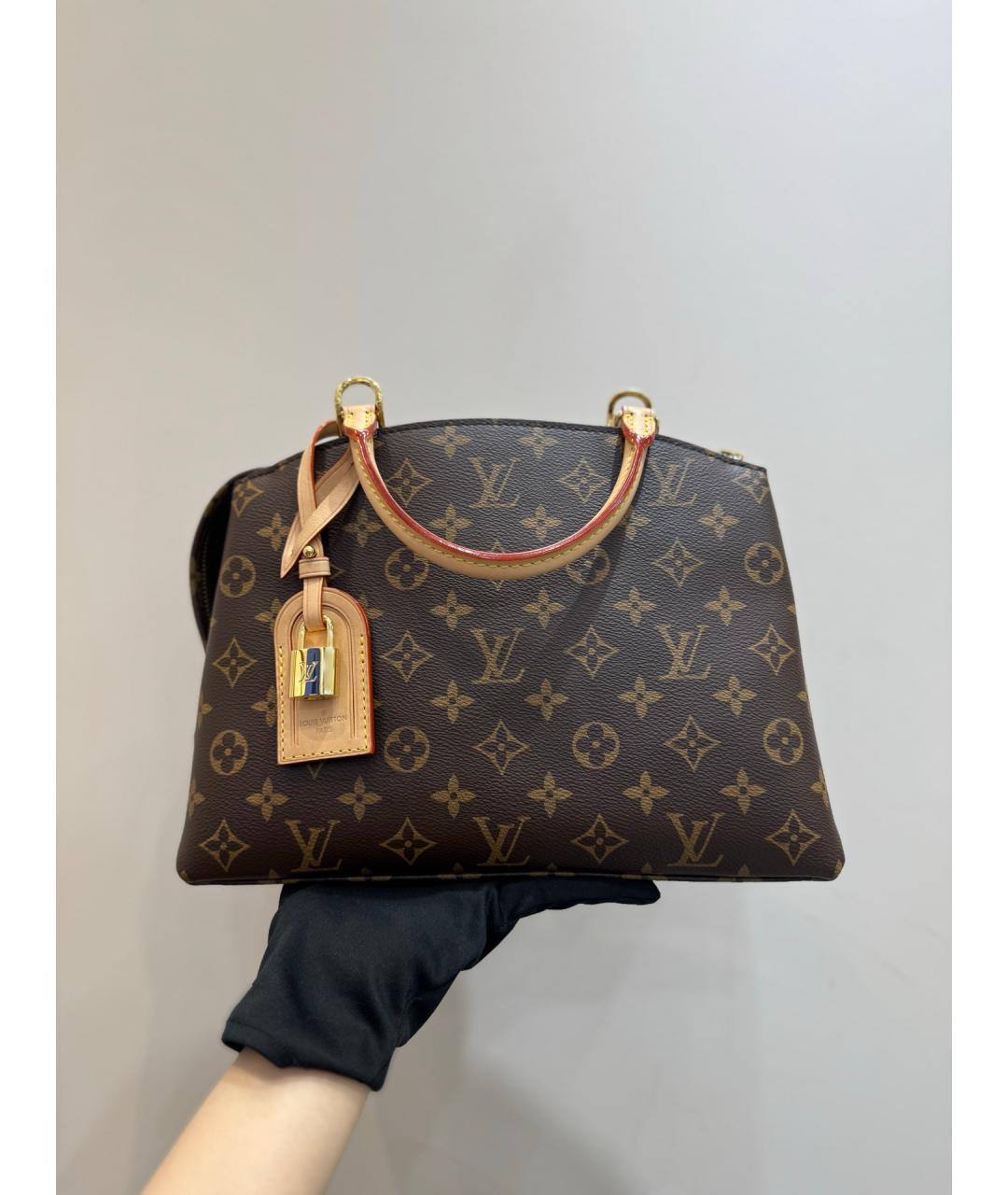 LOUIS VUITTON Коричневая сумка с короткими ручками, фото 2