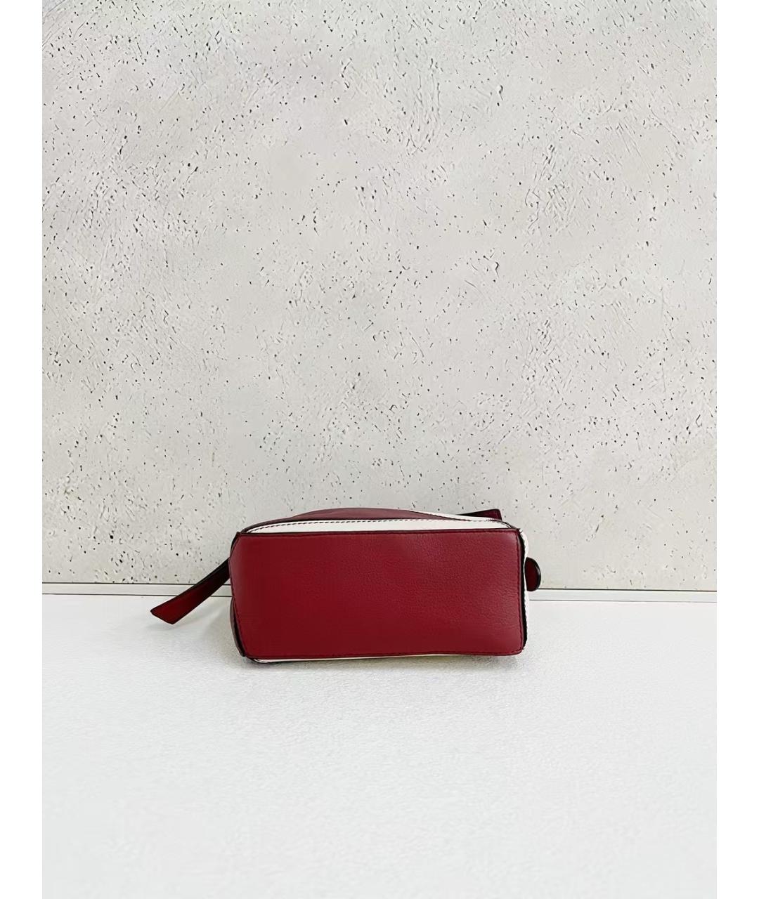 LOEWE Красная кожаная сумка тоут, фото 5