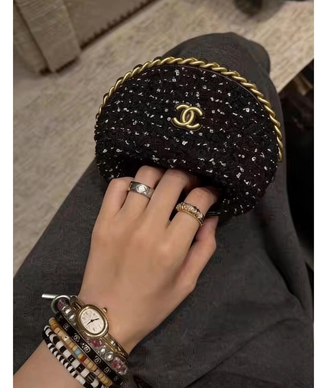 CHANEL Черная сумка тоут, фото 6