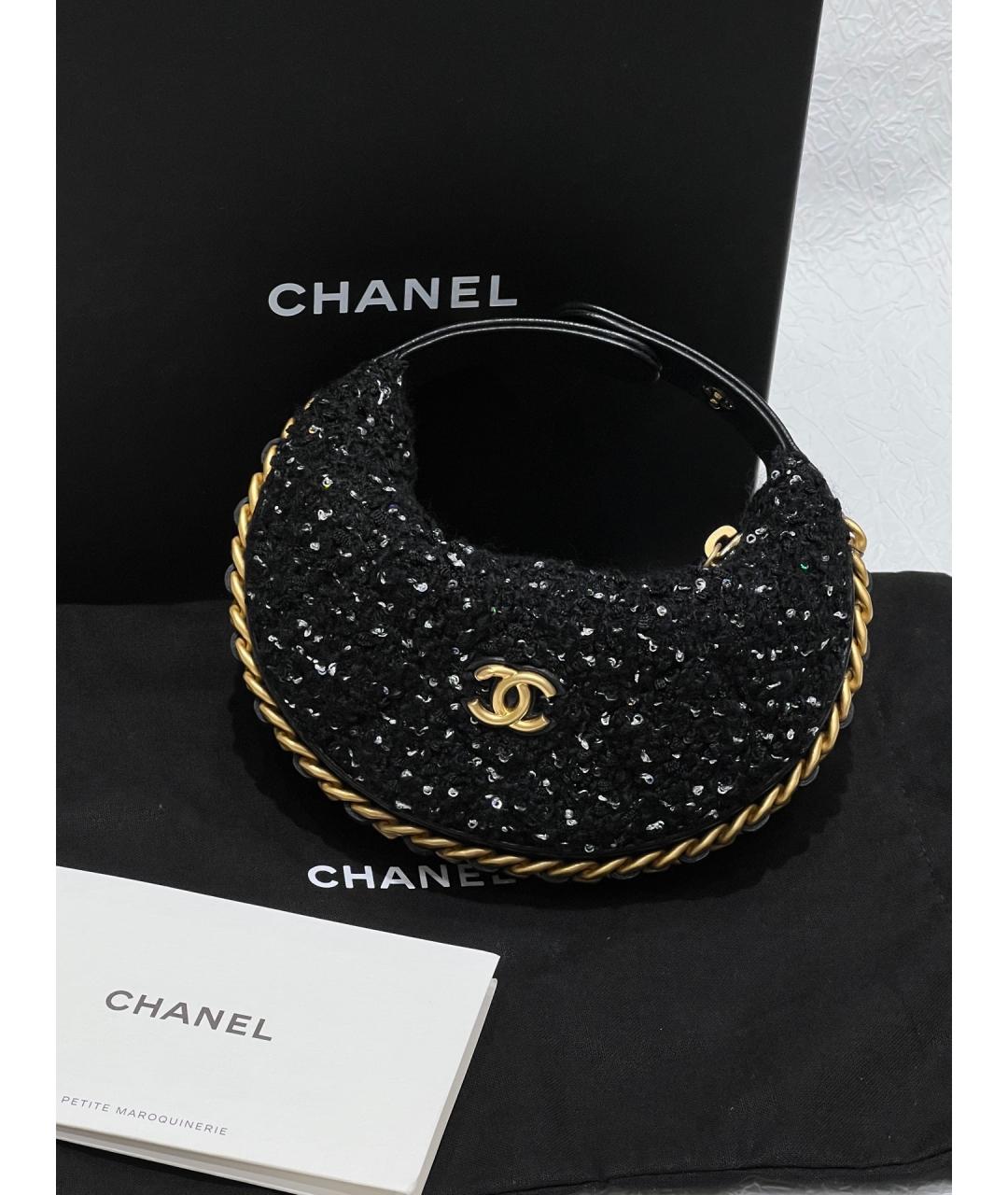CHANEL Черная сумка тоут, фото 9