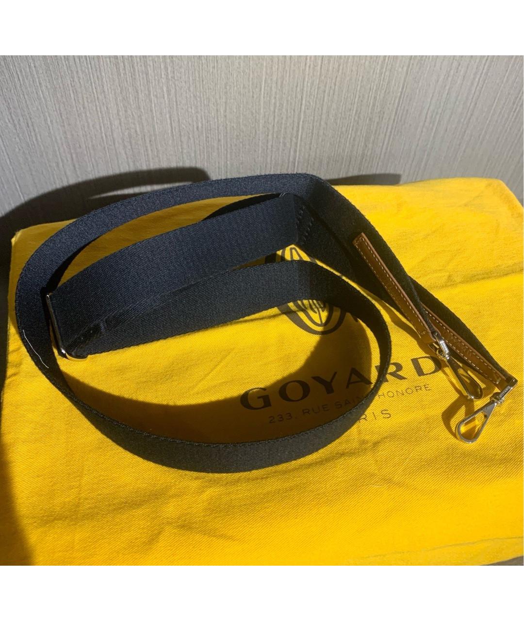 GOYARD Черная сумка тоут из искусственной кожи, фото 9