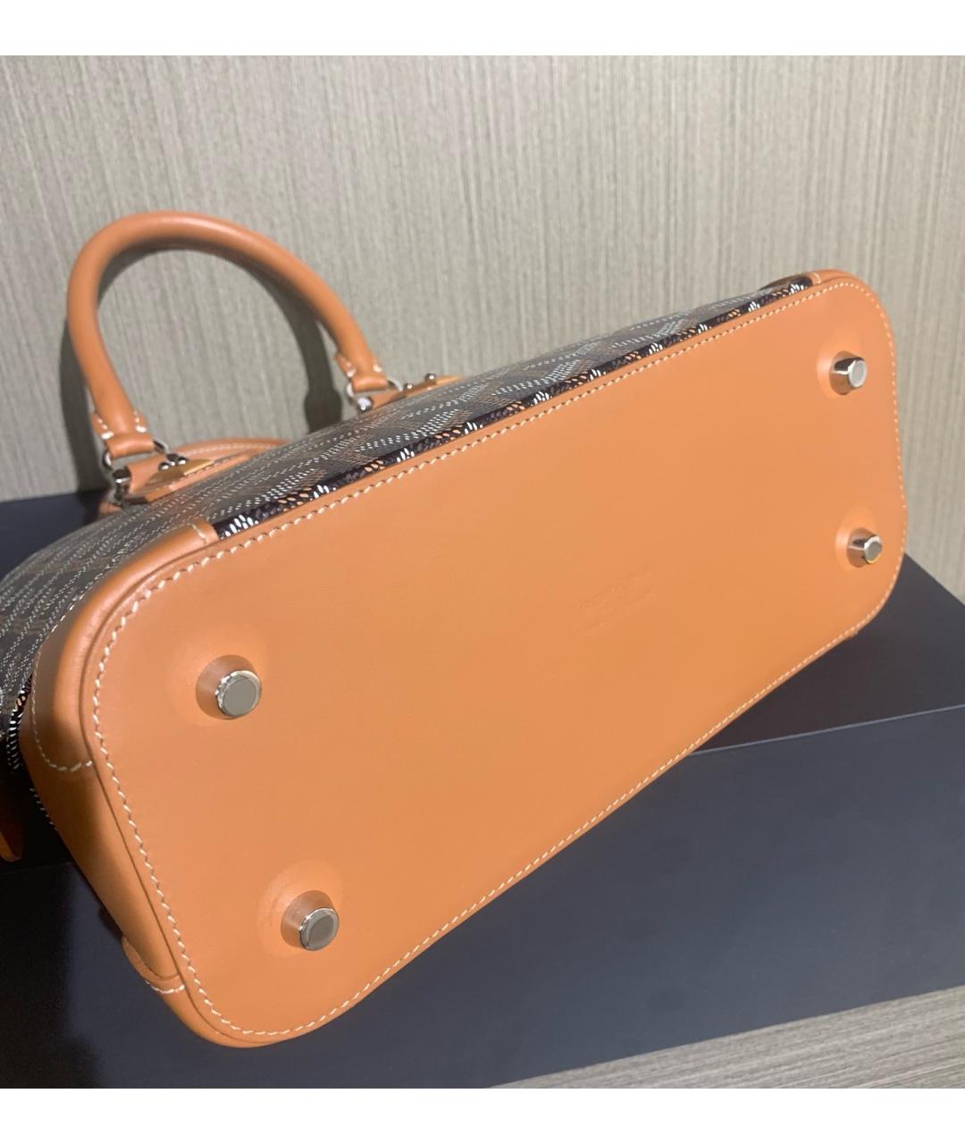 GOYARD Черная сумка тоут из искусственной кожи, фото 6
