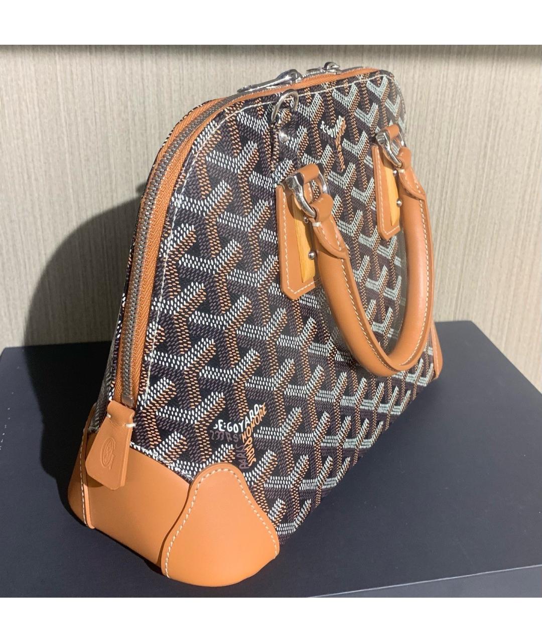 GOYARD Черная сумка тоут из искусственной кожи, фото 5
