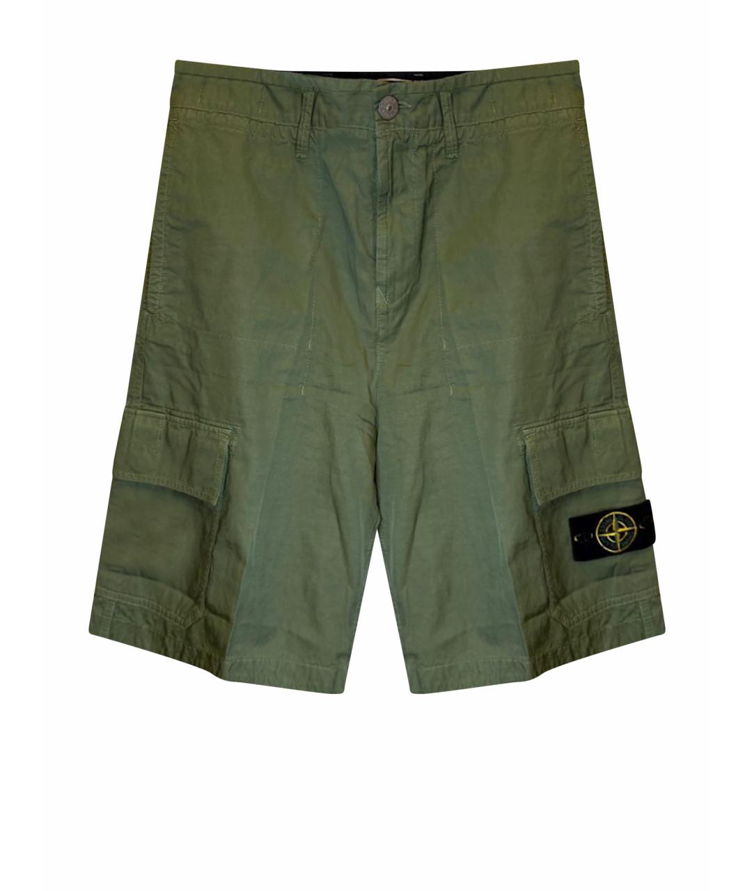 STONE ISLAND Зеленые шорты, фото 1