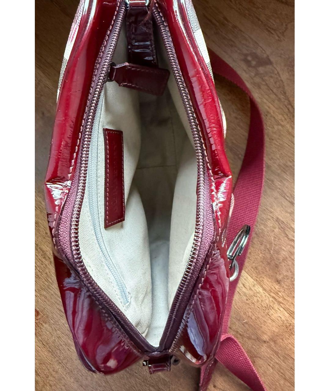 BURBERRY Бордовая сумка, фото 4