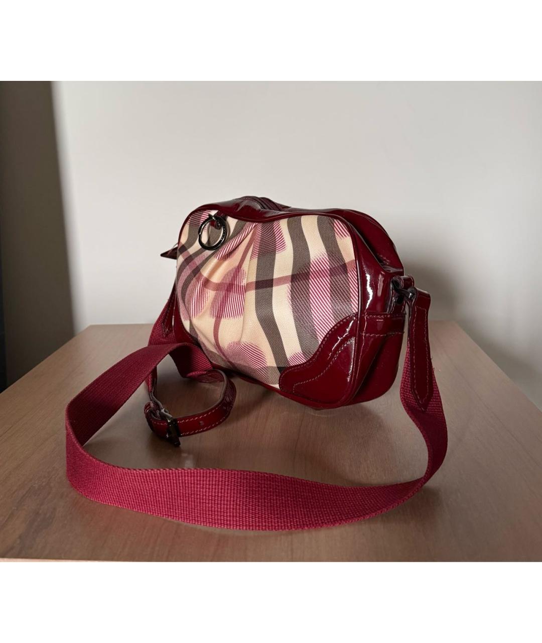 BURBERRY Бордовая сумка, фото 3