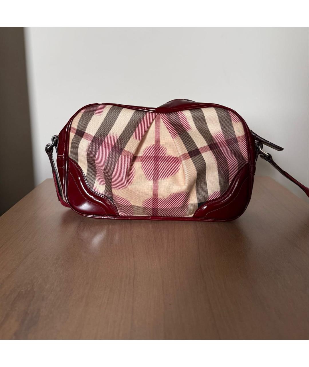 BURBERRY Бордовая сумка, фото 2