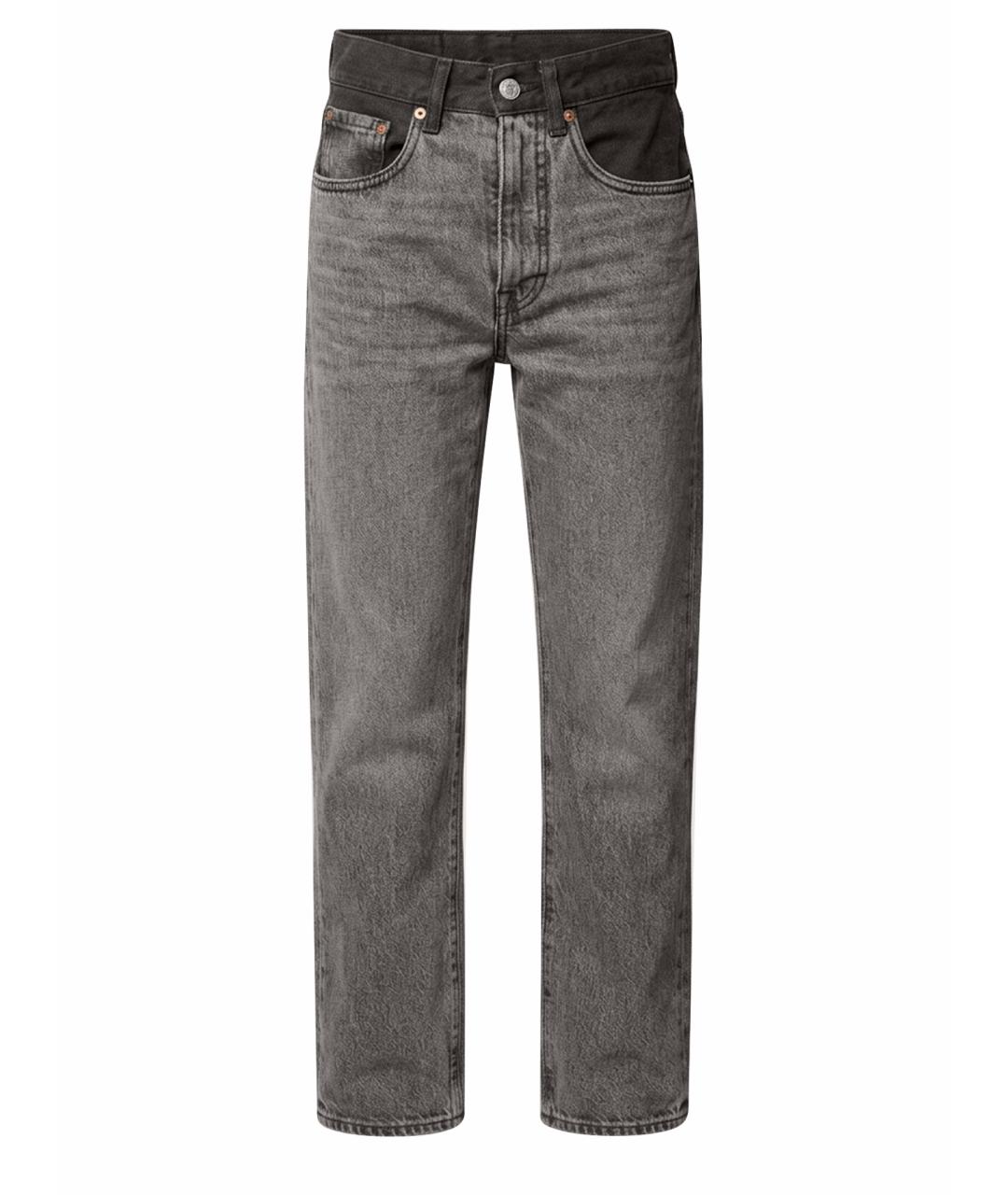 MM6 MAISON MARGIELA Черные хлопковые джинсы слим, фото 1