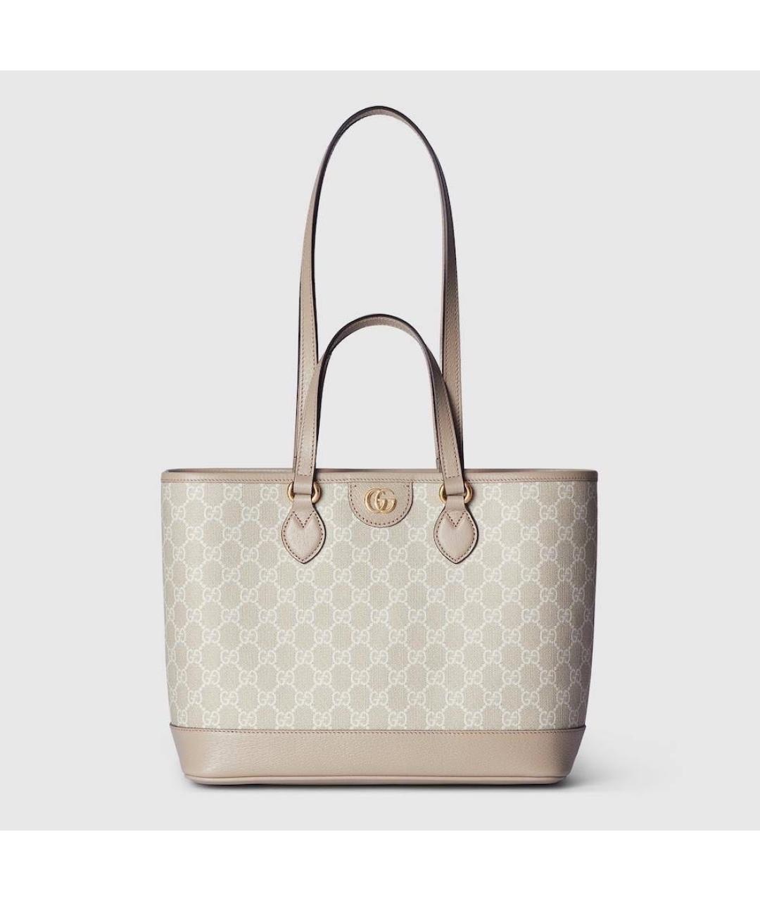 GUCCI Бежевая тканевая сумка через плечо, фото 4