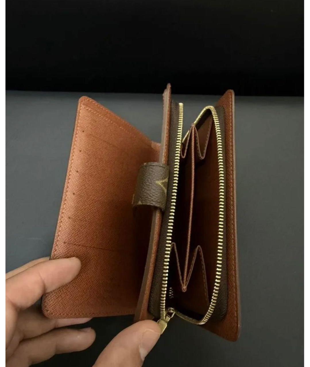 LOUIS VUITTON Коричневый кошелек, фото 4