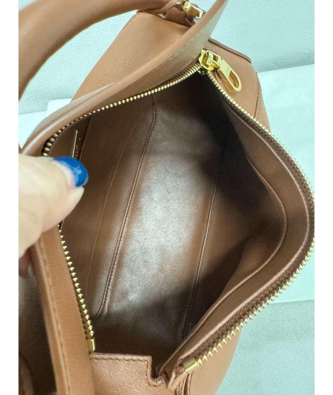 LOEWE Коричневая кожаная сумка тоут, фото 6
