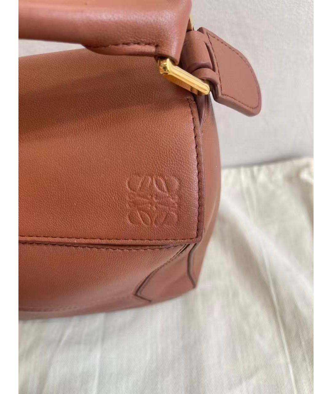 LOEWE Коричневая кожаная сумка тоут, фото 5