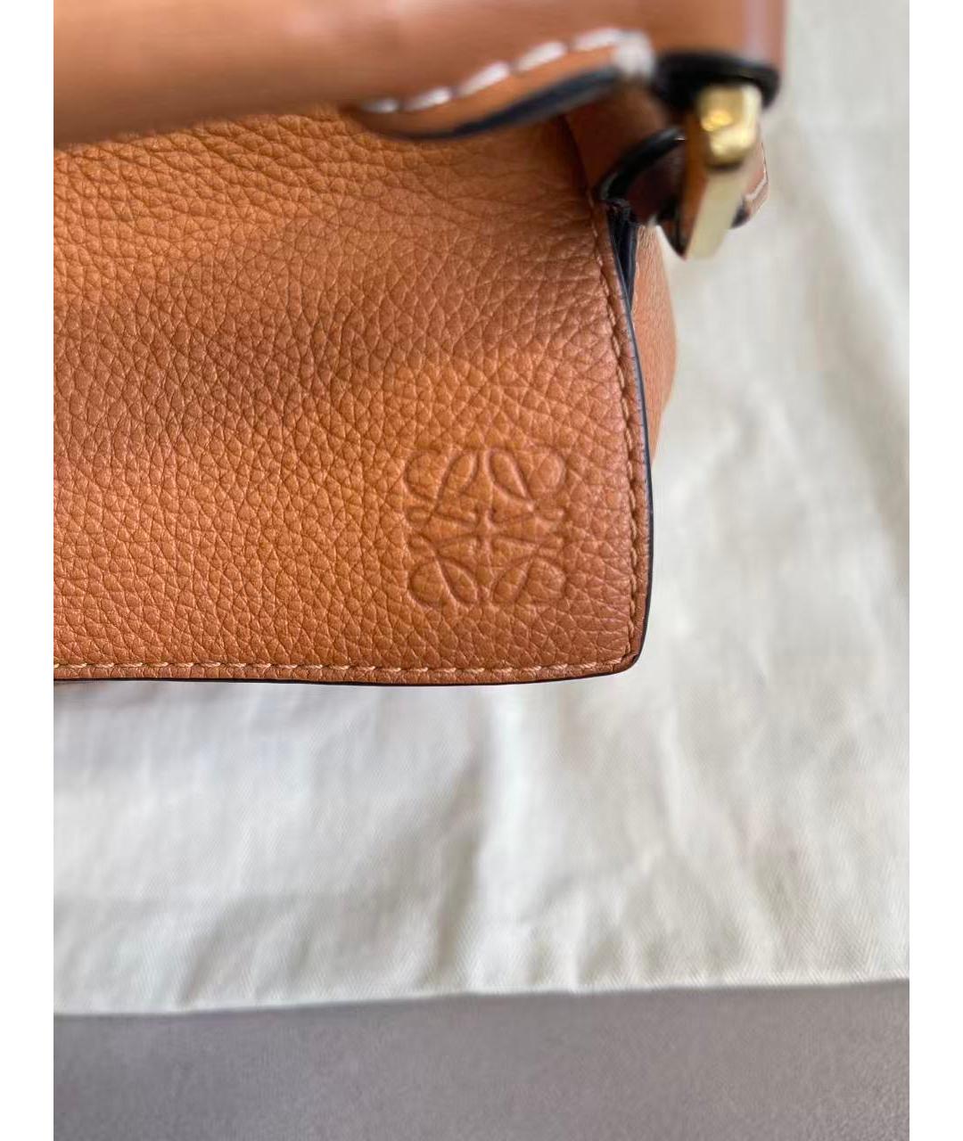 LOEWE Коричневая кожаная сумка тоут, фото 5