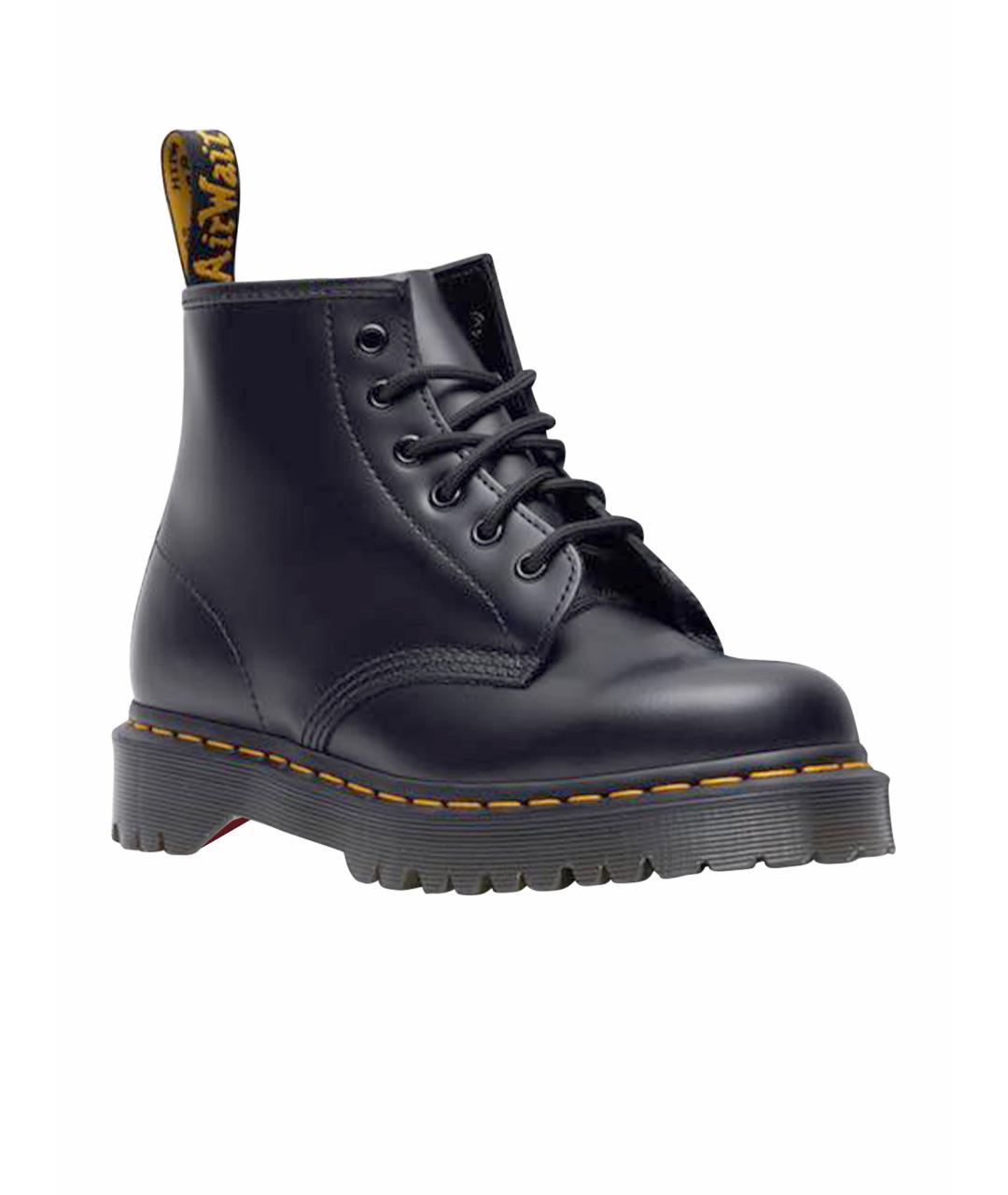 DR. MARTENS Черные кожаные ботинки, фото 1