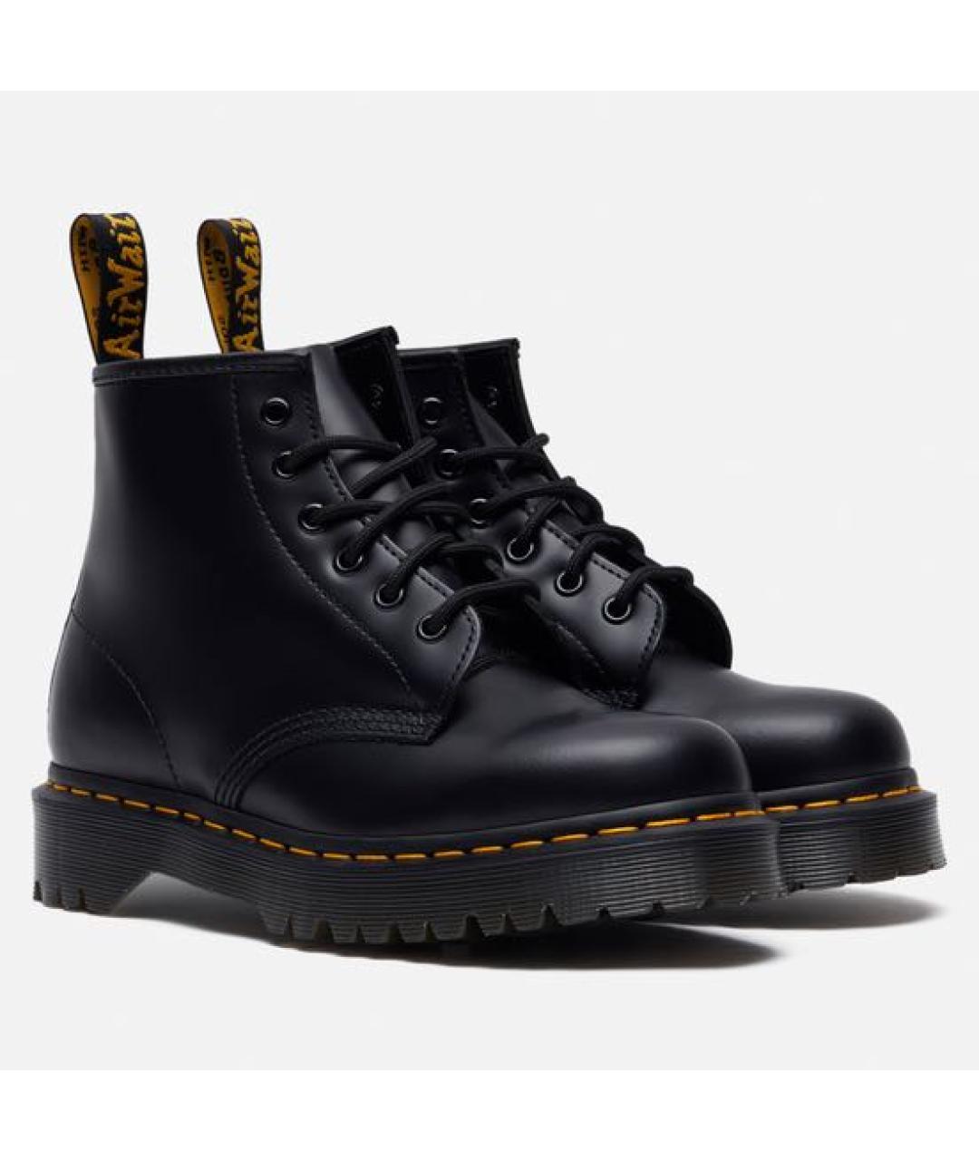 DR. MARTENS Черные кожаные ботинки, фото 5