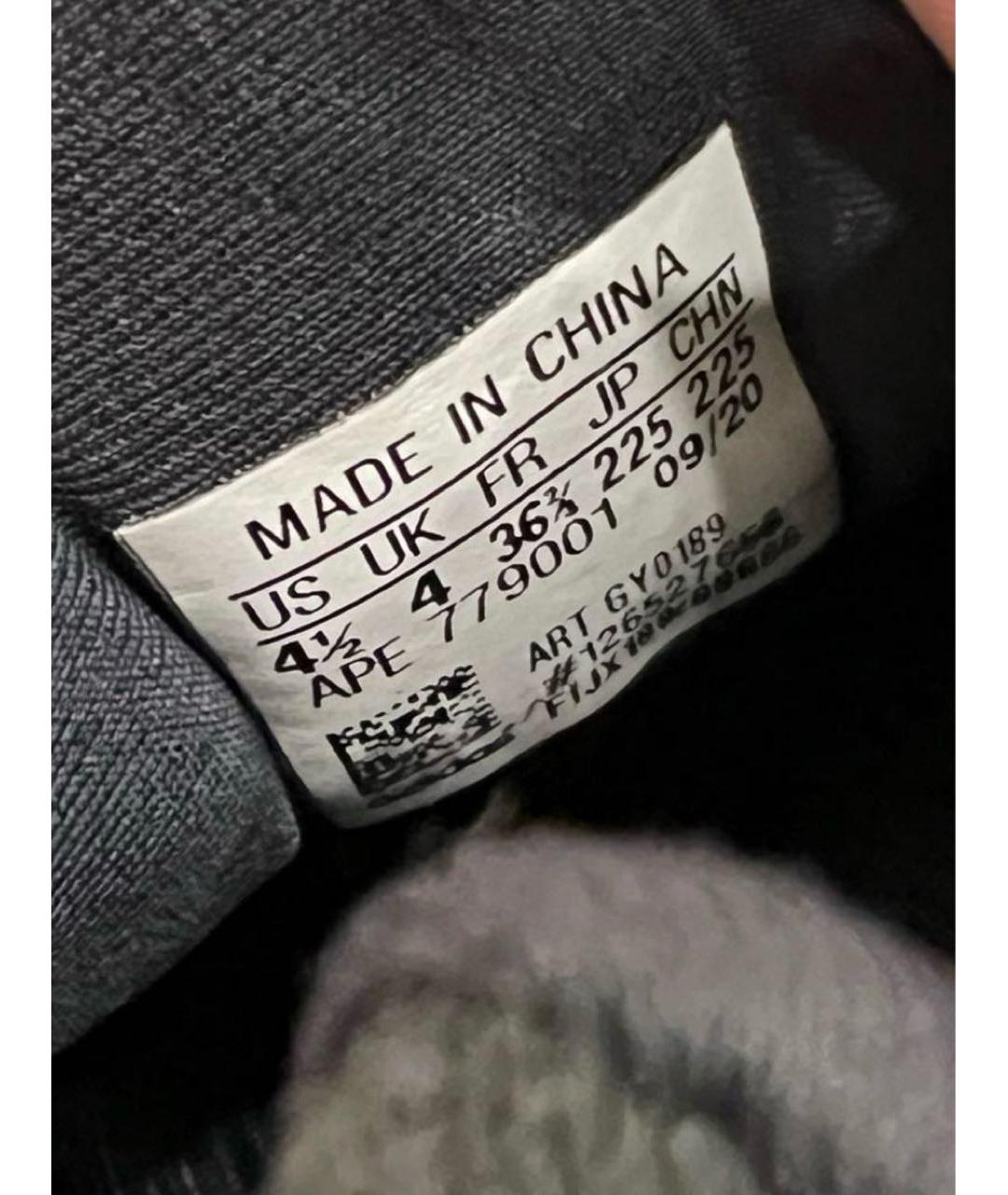 ADIDAS YEEZY Черные кеды, фото 3