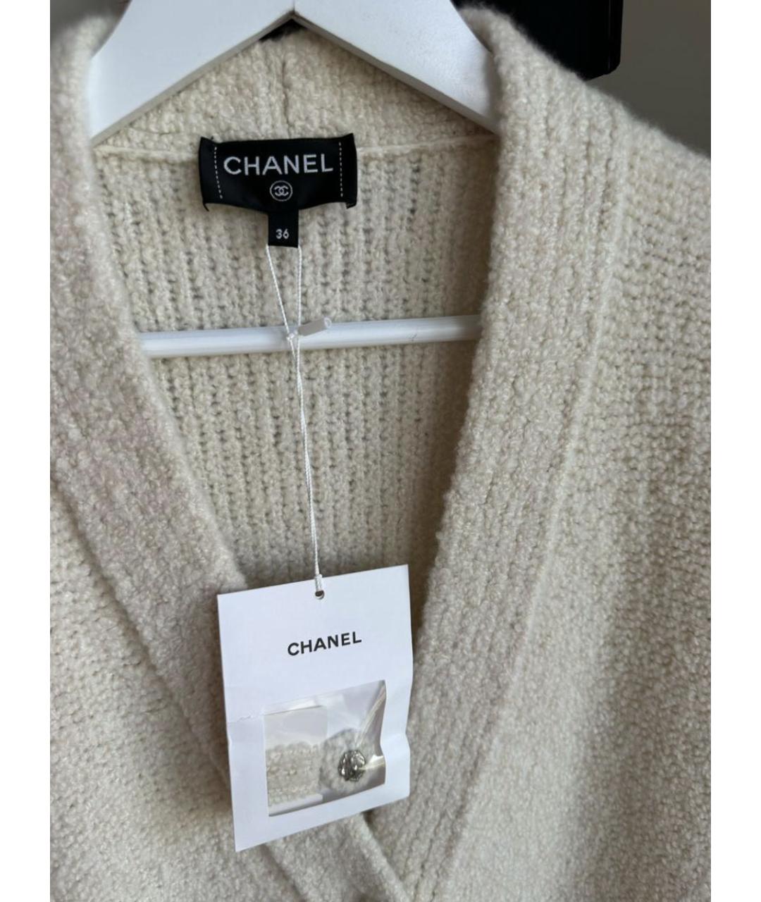 CHANEL Белый кашемировый костюм с брюками, фото 5