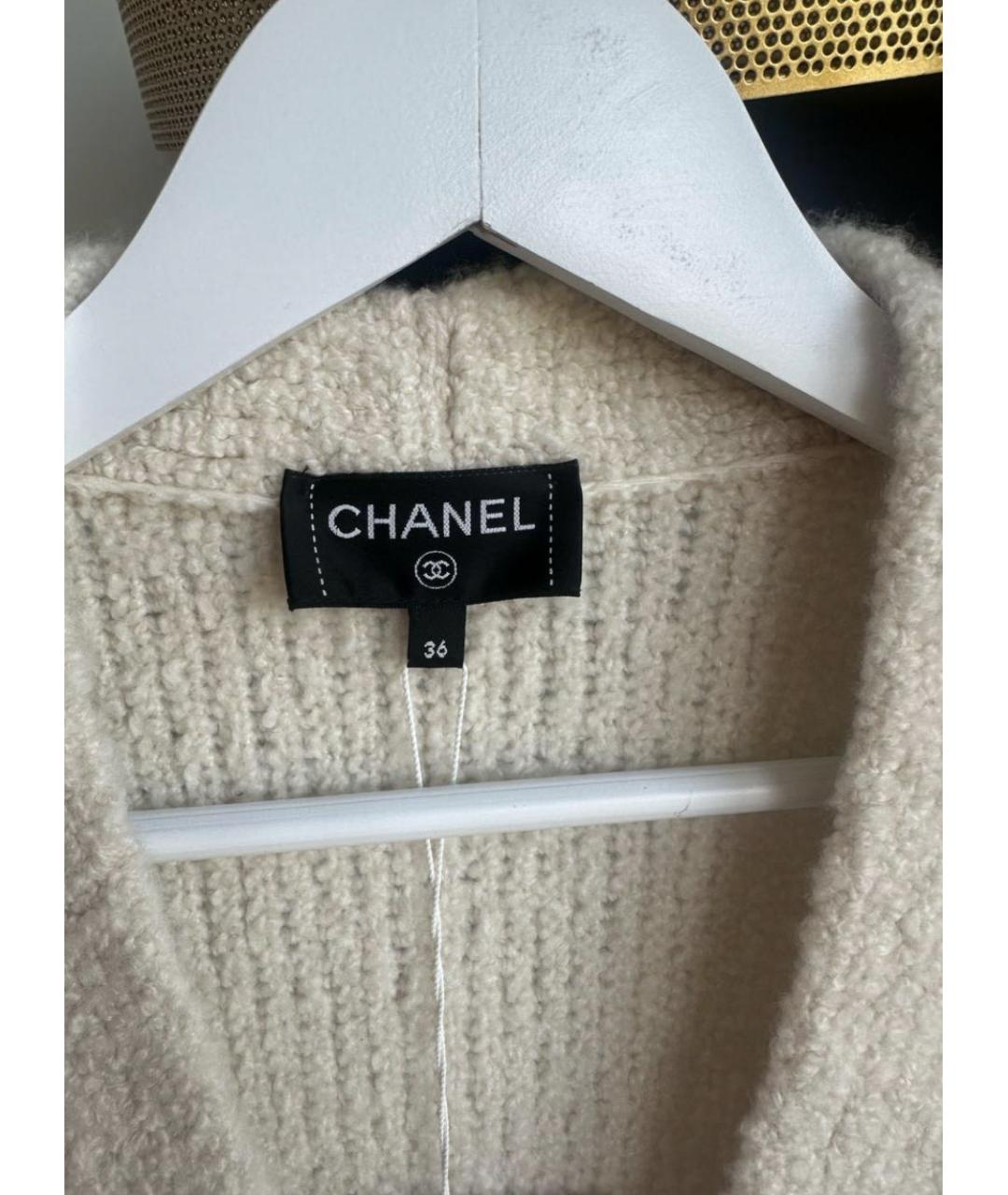 CHANEL Белый кашемировый костюм с брюками, фото 4