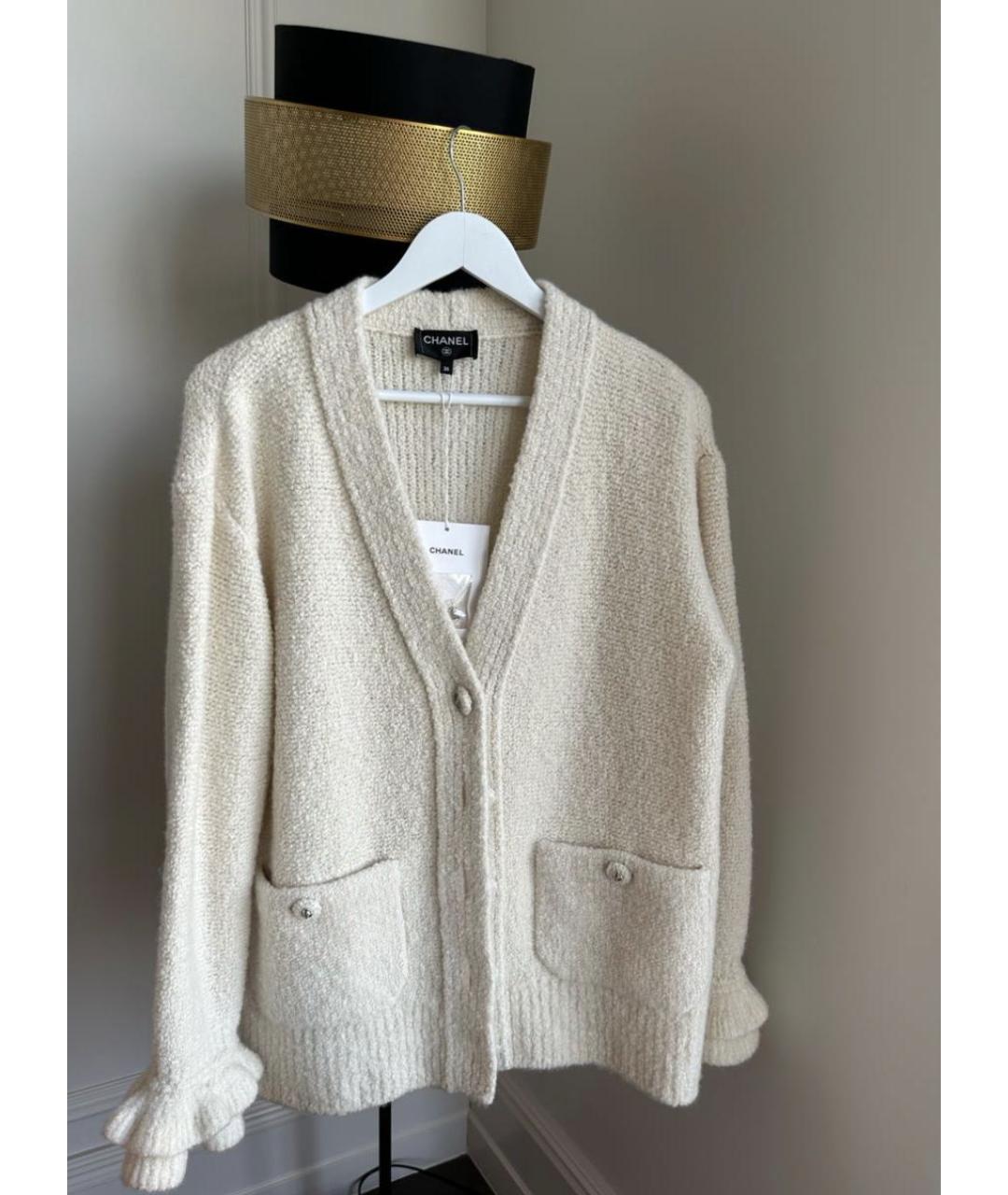 CHANEL Белый кашемировый костюм с брюками, фото 8