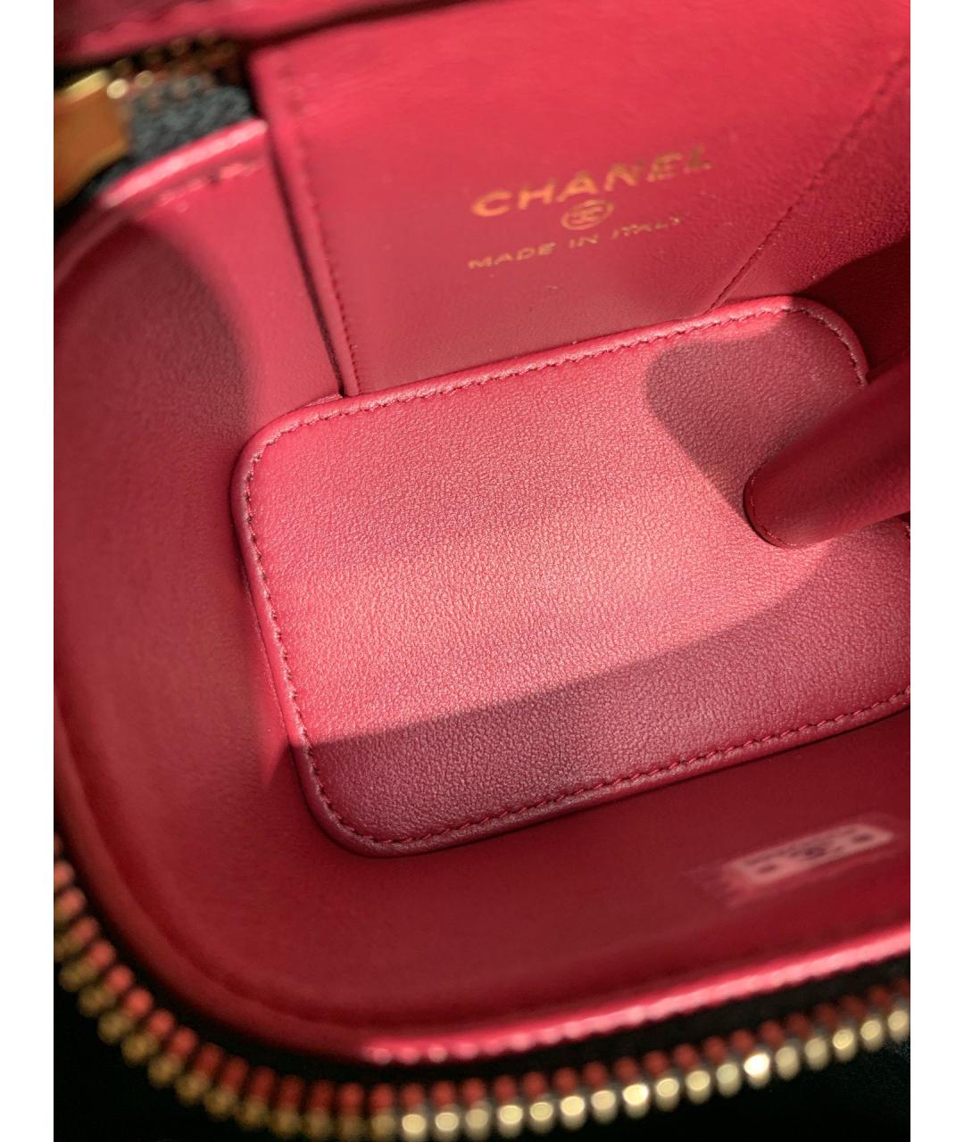CHANEL Черная кожаная сумка через плечо, фото 5