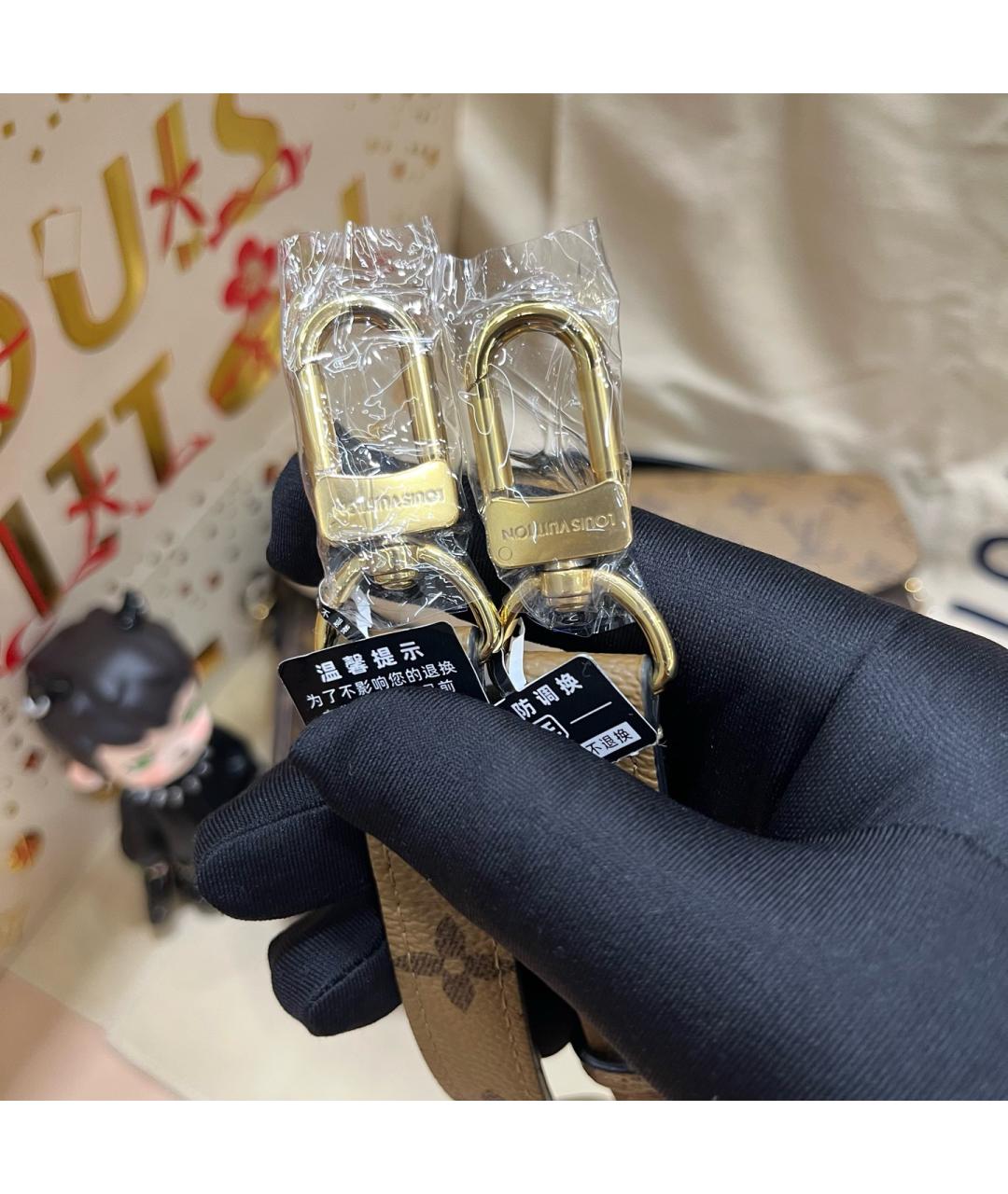 LOUIS VUITTON Коричневая сумка через плечо, фото 8