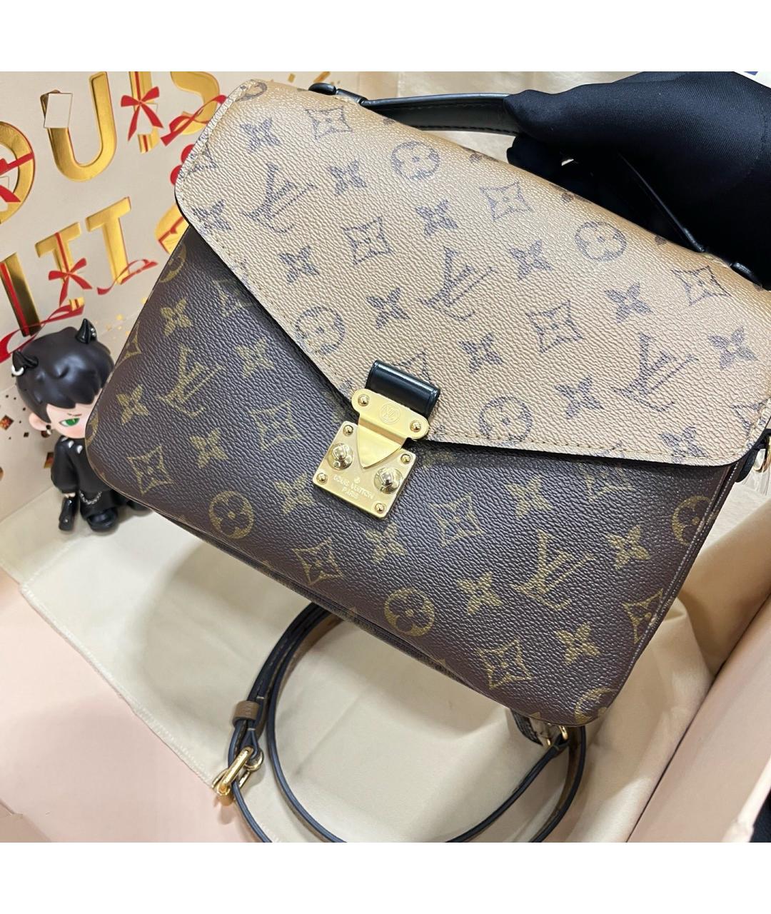 LOUIS VUITTON Коричневая сумка через плечо, фото 2