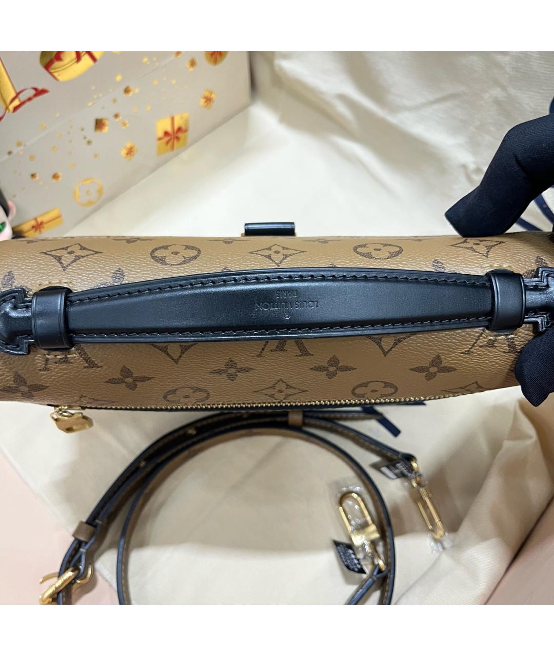 LOUIS VUITTON Коричневая сумка через плечо, фото 6